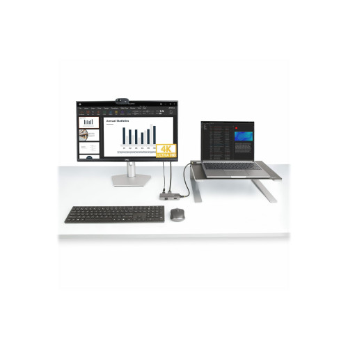 StarTech.com StarTech.com USB-C Multiport Adapter, 4K 60Hz HDMI, HDR, 3-Port USB Hub, 100W Power Delivery Pass-Through, USB Type C Mini Docking Station, Certified Works with Chromebook - Windows, macOS, iPadOS, Android (104B-USBC-MULTIPORT) - dockningsstation - USB-C 