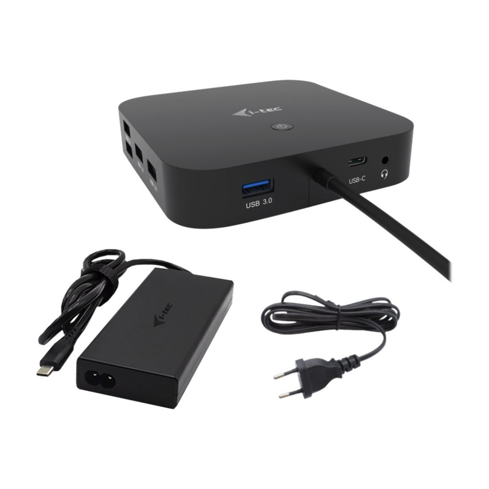Produktbild för i-Tec - dockningsstation - USB-C / USB4 / Thunderbolt 3 / Thunderbolt 4 - HDMI, 2 x DP++ - 1GbE
