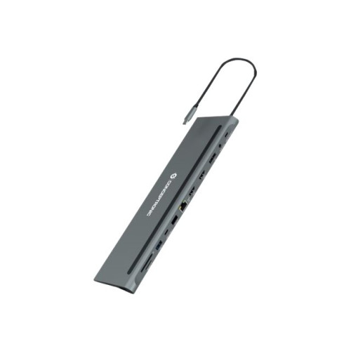 Conceptronic Conceptronic DONN17G - dockningsstation - USB-C 3.2 Gen 1 - 2 x HDMI, DP - 1GbE