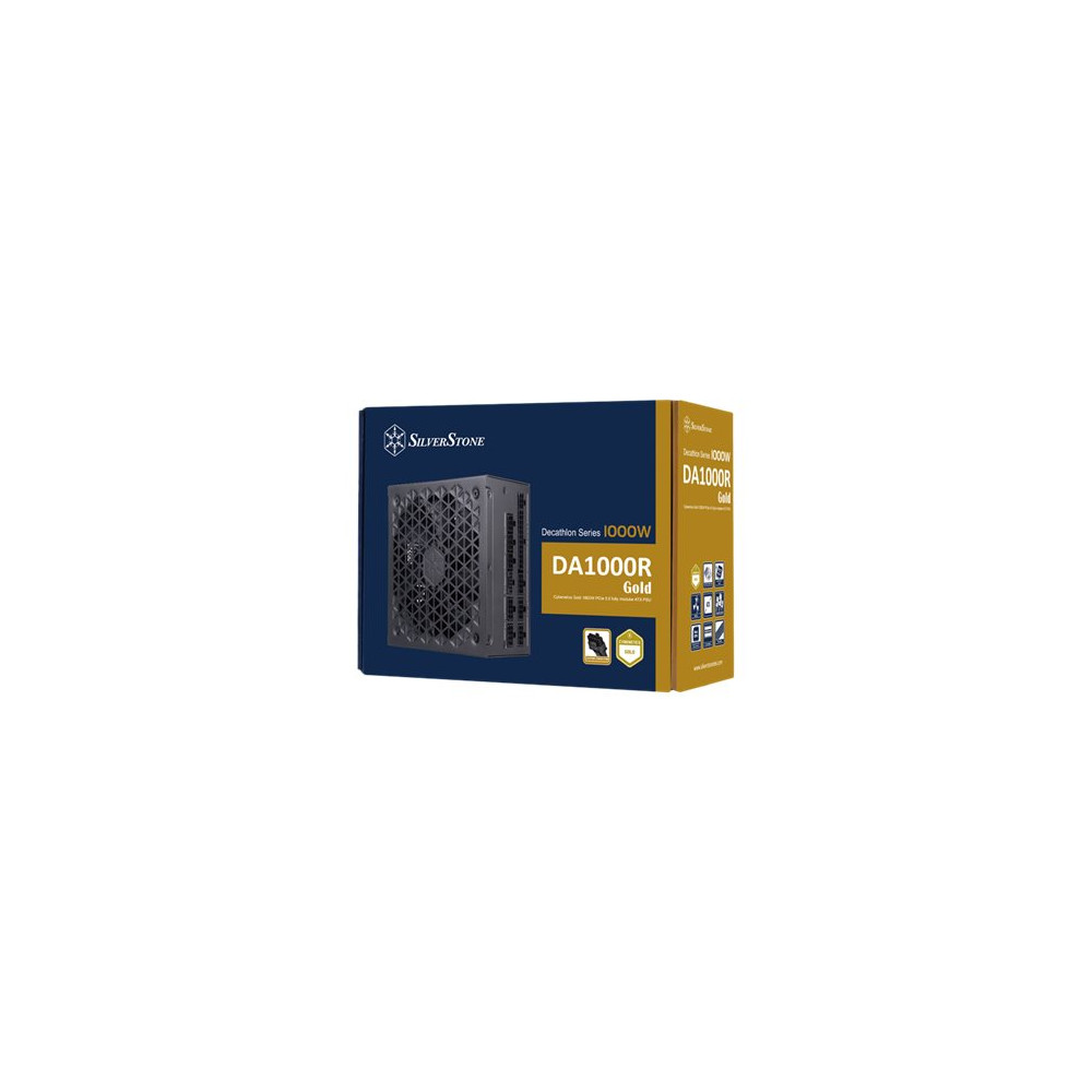 Produktbild för SilverStone Decathlon Series DA1000R Gold - nätaggregat - Cybenetics Gold, PCIe 5.0, fully modular - 1000 Watt