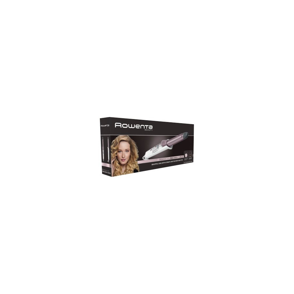 Produktbild för Rowenta Premium Care Precious Curls CF3460F0 - locktång - vit/rosa