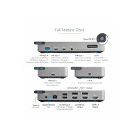 Produktbild för StarTech.com USB-C Triple Monitor Docking Station - HDMI/DP Triple 4k USB-C Dock - 5x USB Hub - GbE - 100W PD - Universal Multi Monitor Docking Station - Thunderbolt 3/4 Compatible (116E-USBC-DOCK) - dockningsstation - USB-C - 1GbE