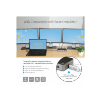 Produktbild för StarTech.com USB-C Triple Monitor Docking Station - HDMI/DP Triple 4k USB-C Dock - 5x USB Hub - GbE - 100W PD - Universal Multi Monitor Docking Station - Thunderbolt 3/4 Compatible (116E-USBC-DOCK) - dockningsstation - USB-C - 1GbE