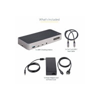 Produktbild för StarTech.com USB-C Triple Monitor Docking Station - HDMI/DP Triple 4k USB-C Dock - 5x USB Hub - GbE - 100W PD - Universal Multi Monitor Docking Station - Thunderbolt 3/4 Compatible (116E-USBC-DOCK) - dockningsstation - USB-C - 1GbE