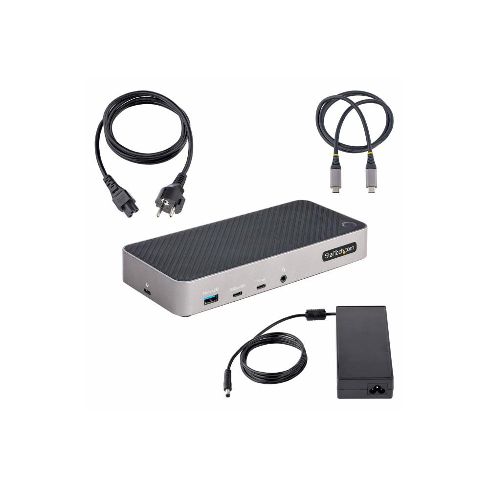 Produktbild för StarTech.com USB-C Triple Monitor Docking Station - HDMI/DP Triple 4k USB-C Dock - 5x USB Hub - GbE - 100W PD - Universal Multi Monitor Docking Station - Thunderbolt 3/4 Compatible (116E-USBC-DOCK) - dockningsstation - USB-C - 1GbE