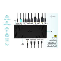 Produktbild för i-Tec - dockningsstation - USB-C / USB4 / USB 3.0 Thunderbolt 3 / Thunderbolt 4 - 2 x DP, 3 x HDMI - 1GbE