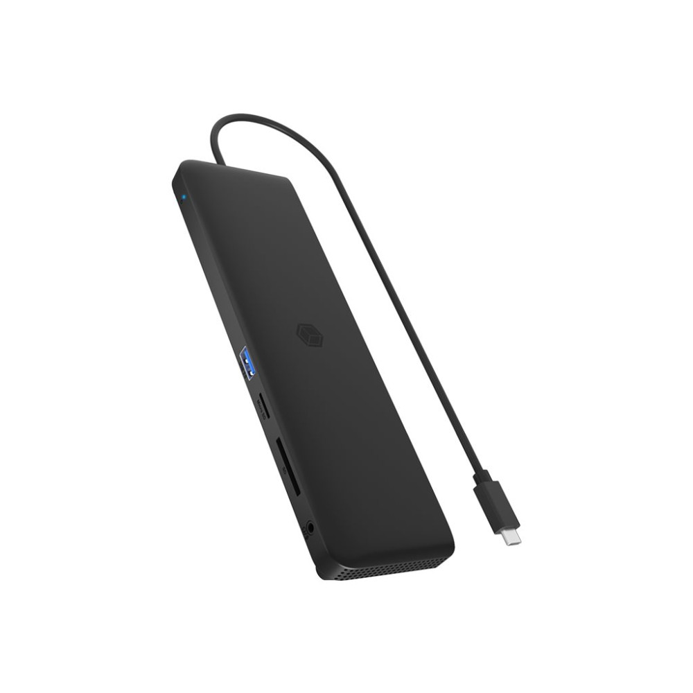 Produktbild för ICY BOX 11-in-1 Mobile with Triple Video Output - dockningsstation - USB-C - 2 x HDMI, DP - 1GbE