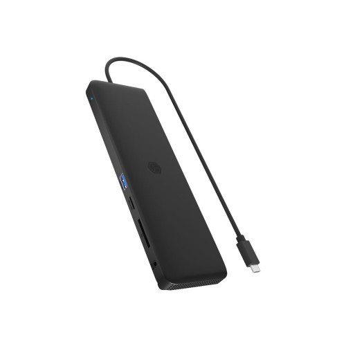 RaidSonic Technology ICY BOX 11-in-1 Mobile with Triple Video Output - dockningsstation - USB-C - 2 x HDMI, DP - 1GbE