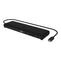 Produktbild för ICY BOX 11-in-1 Mobile with Triple Video Output - dockningsstation - USB-C - 2 x HDMI, DP - 1GbE