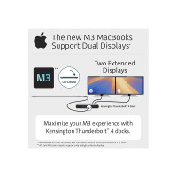 Produktbild för Kensington SD5760T - dockningsstation - USB-C / USB4 / Thunderbolt 3 / Thunderbolt 4 - 2 x HDMI, Thunderbolt - 1GbE