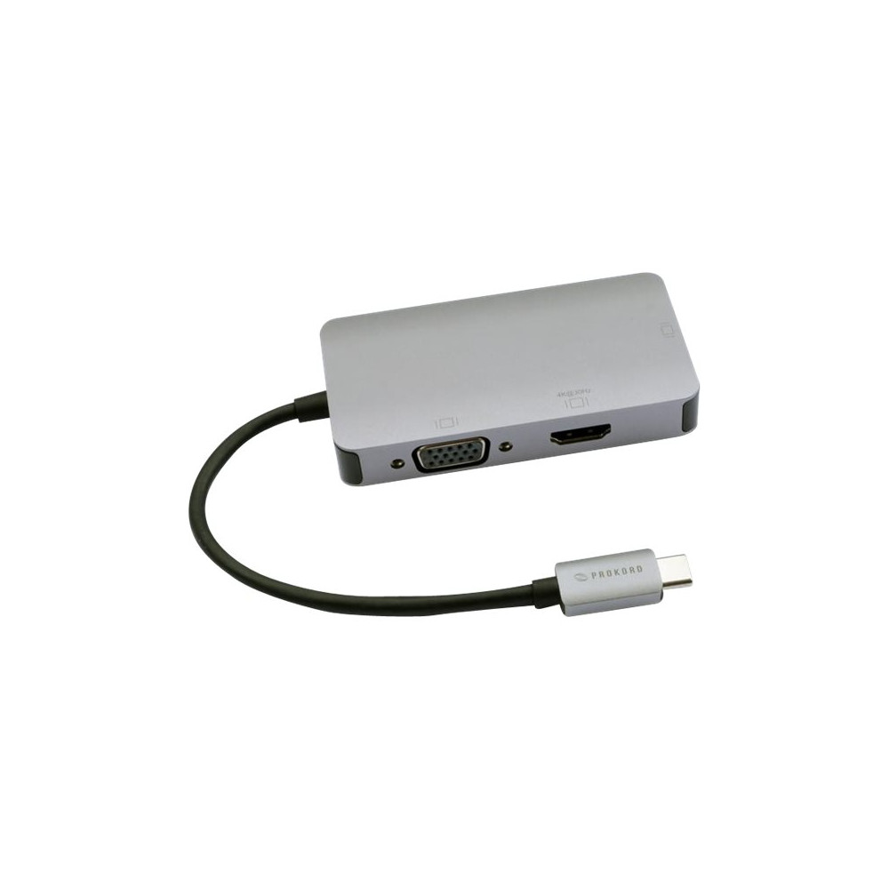 Produktbild för Prokord - dockningsstation - USB-C - VGA, DVI, HDMI