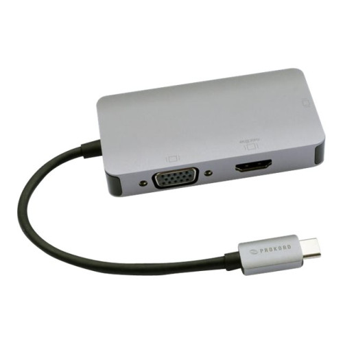 Prokord Prokord - dockningsstation - USB-C - VGA, DVI, HDMI