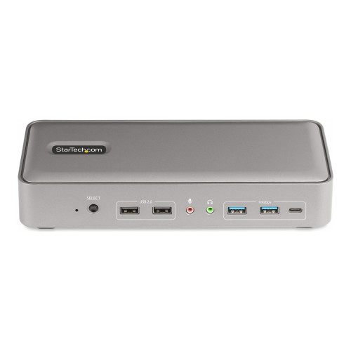 StarTech.com StarTech.com Dual-Laptop USB-C KVM Docking Station, Dual Monitor 4K 60Hz DisplayPort Dock, 5-Port USB Hub, GbE, 90W/45W Power Delivery to Two Laptops, Windows/Mac, 2-Host KVM Dock - dockningsstation - USB-C 3.2 Gen 2 - 2 x DP - 1GbE - TAA-kompatibel