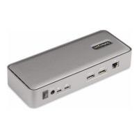 Produktbild för StarTech.com Dual-Laptop USB-C KVM Docking Station, Dual Monitor 4K 60Hz DisplayPort Dock, 5-Port USB Hub, GbE, 90W/45W Power Delivery to Two Laptops, Windows/Mac, 2-Host KVM Dock - dockningsstation - USB-C 3.2 Gen 2 - 2 x DP - 1GbE - TAA-kompatibel