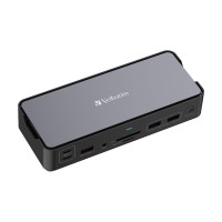 Produktbild för Verbatim Pro - dockningsstation - USB-C - 2 x HDMI, DP - 1GbE
