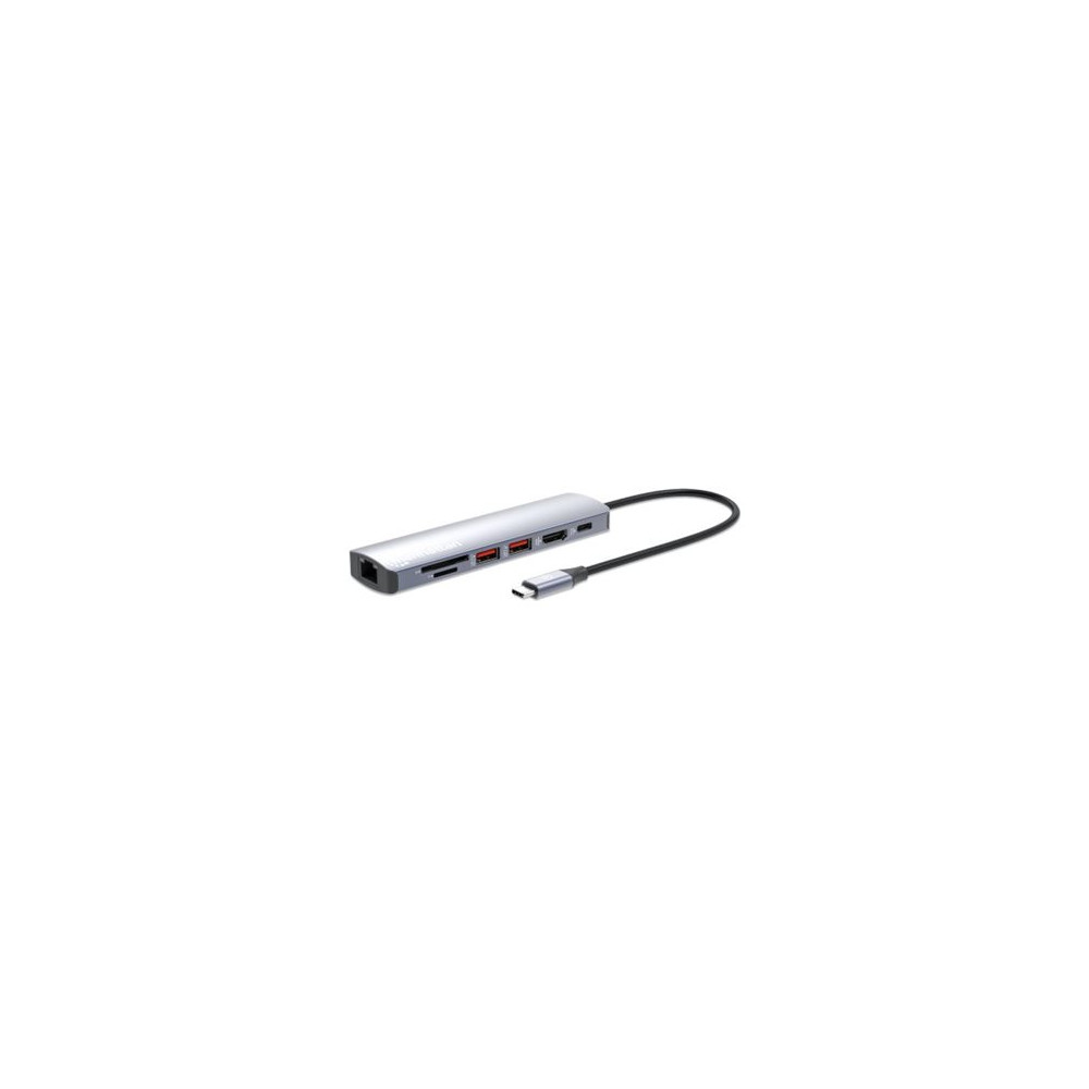 Produktbild för Manhattan - dockningsstation - USB-C - HDMI - 1GbE
