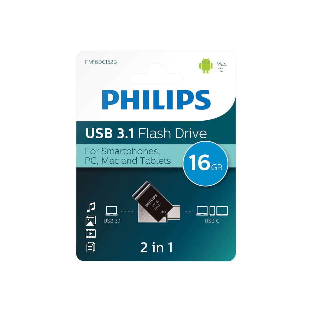 Produktbild för Philips FM16DC152B - USB flash-enhet - 16 GB