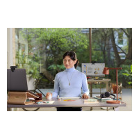 Produktbild för Logitech Lift for Business - vertikal mus - Bluetooth, 2.4 GHz - offwhite