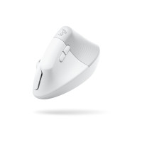 Produktbild för Logitech Lift for Business - vertikal mus - Bluetooth, 2.4 GHz - offwhite