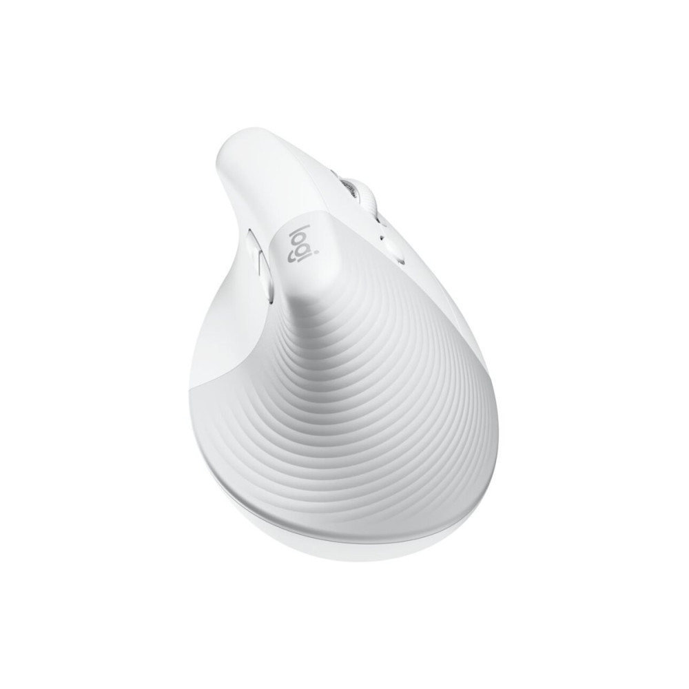 Produktbild för Logitech Lift for Business - vertikal mus - Bluetooth, 2.4 GHz - offwhite