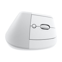 Produktbild för Logitech Lift for Business - vertikal mus - Bluetooth, 2.4 GHz - offwhite