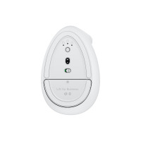 Produktbild för Logitech Lift for Business - vertikal mus - Bluetooth, 2.4 GHz - offwhite