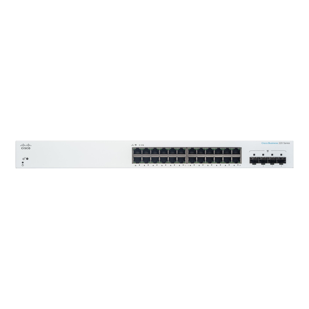 Produktbild för Cisco Business 220 Series CBS220-24T-4G - switch - 28 portar - smart - rackmonterbar