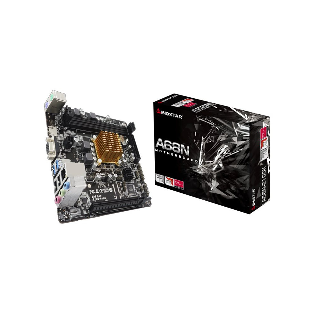 Produktbild för Biostar A68N-2100K - moderkort - mini ITX - AMD E1 6010