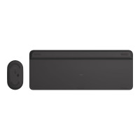 Produktbild för Logitech Slim Wireless Combo MK470 - sats med tangentbord och mus - USA, internationellt - grafit Inmatningsenhet