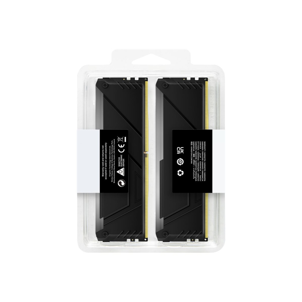 Produktbild för Kingston FURY Beast RGB - DDR4 - sats - 64 GB: 2 x 32 GB - DIMM 288-pin / PC4-25600 - ej buffrad