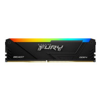 Produktbild för Kingston FURY Beast RGB - DDR4 - sats - 64 GB: 2 x 32 GB - DIMM 288-pin / PC4-25600 - ej buffrad