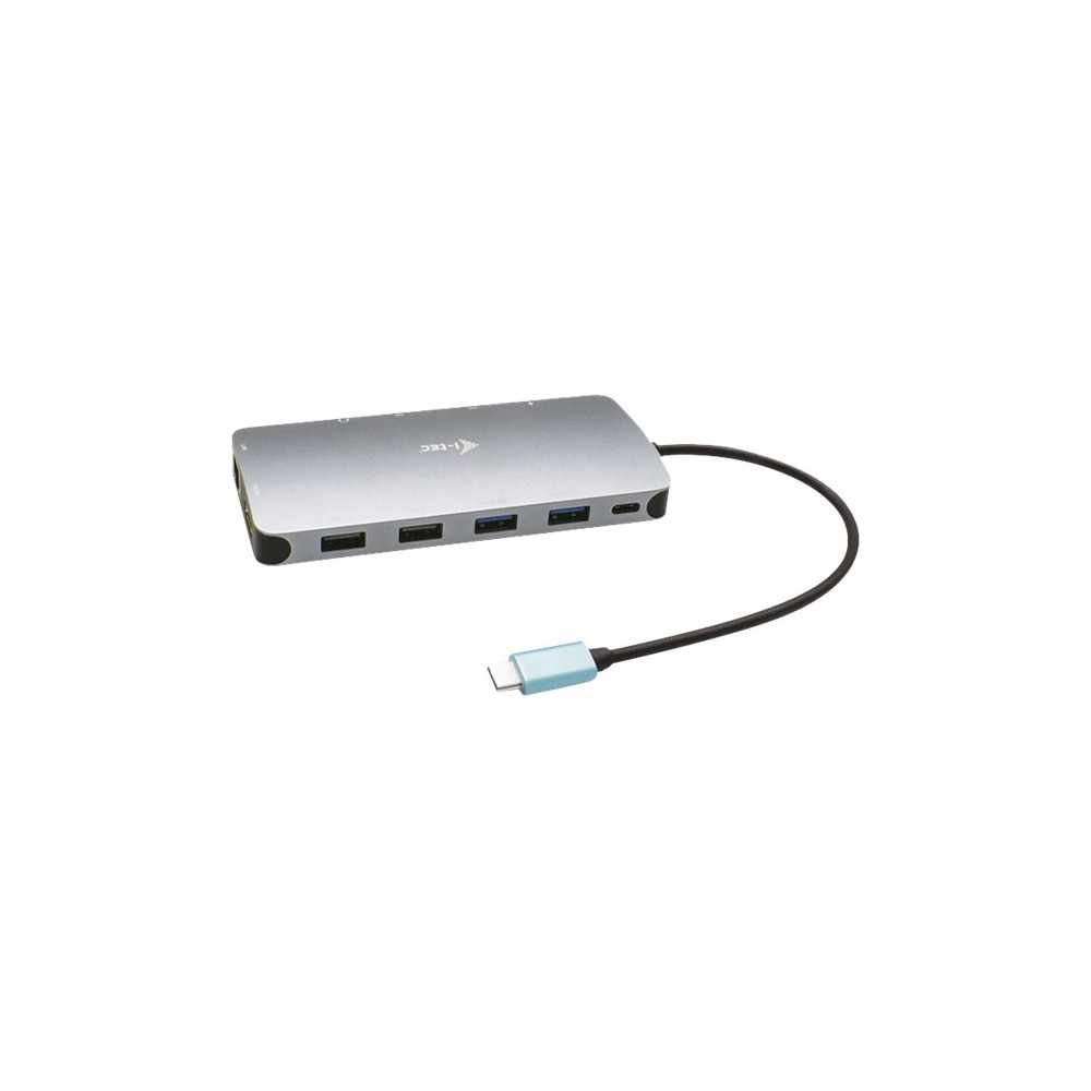 Produktbild för i-Tec USB-C Metal Nano 3x Display Docking Station + Power Delivery 100 W - dockningsstation - USB-C / Thunderbolt 3 - HDMI, 2 x DP - 1GbE