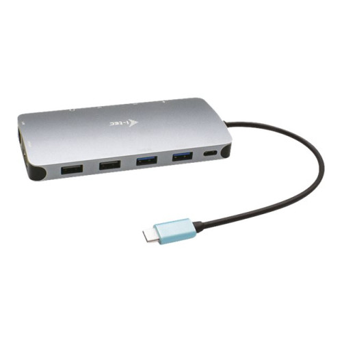 i-tec i-Tec USB-C Metal Nano 3x Display Docking Station + Power Delivery 100 W - dockningsstation - USB-C / Thunderbolt 3 - HDMI, 2 x DP - 1GbE