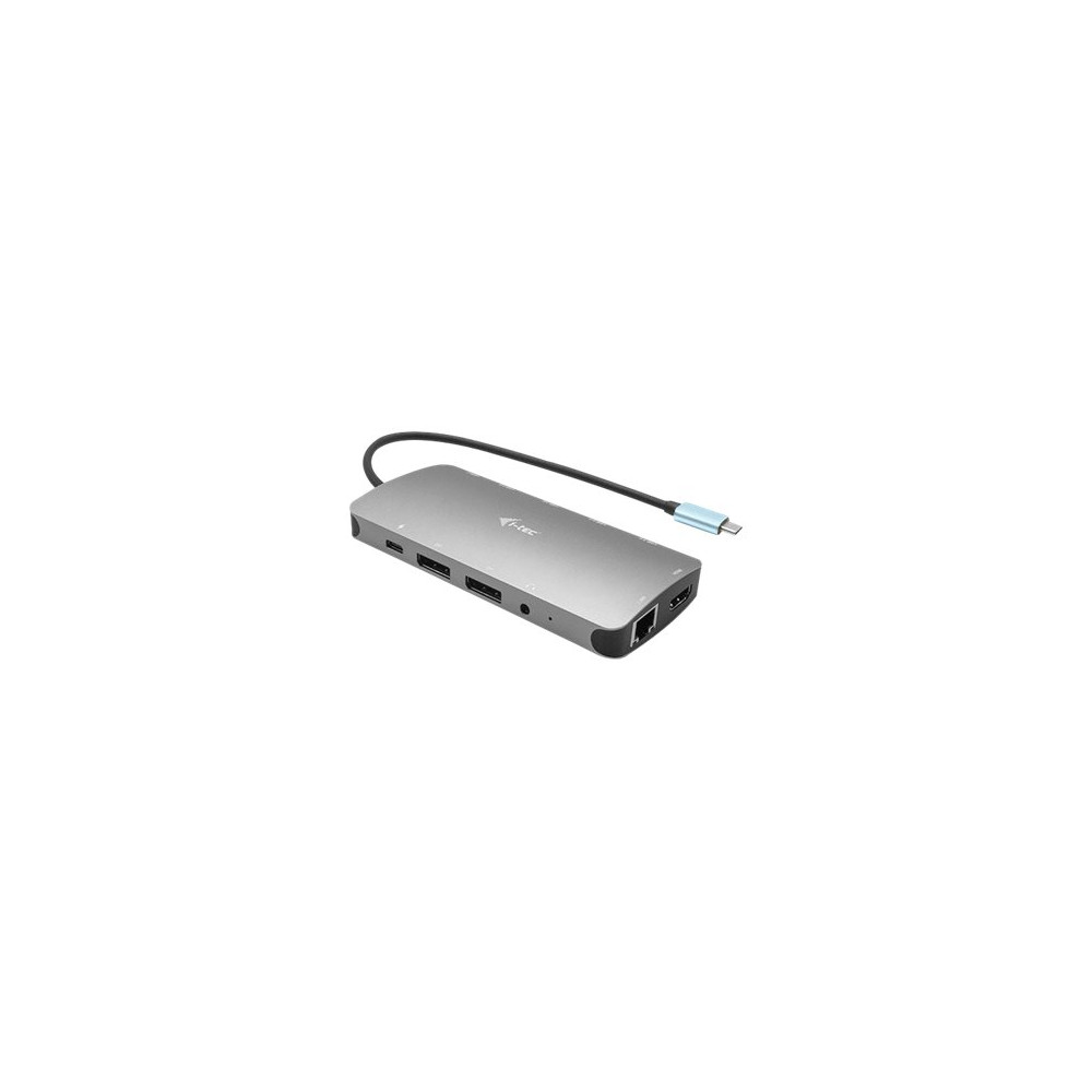 Produktbild för i-Tec USB-C Metal Nano 3x Display Docking Station + Power Delivery 100 W - dockningsstation - USB-C / Thunderbolt 3 - HDMI, 2 x DP - 1GbE