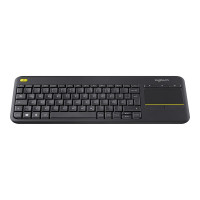 Produktbild för Logitech Wireless Touch Keyboard K400 Plus - tangentbord - tysk - svart Inmatningsenhet
