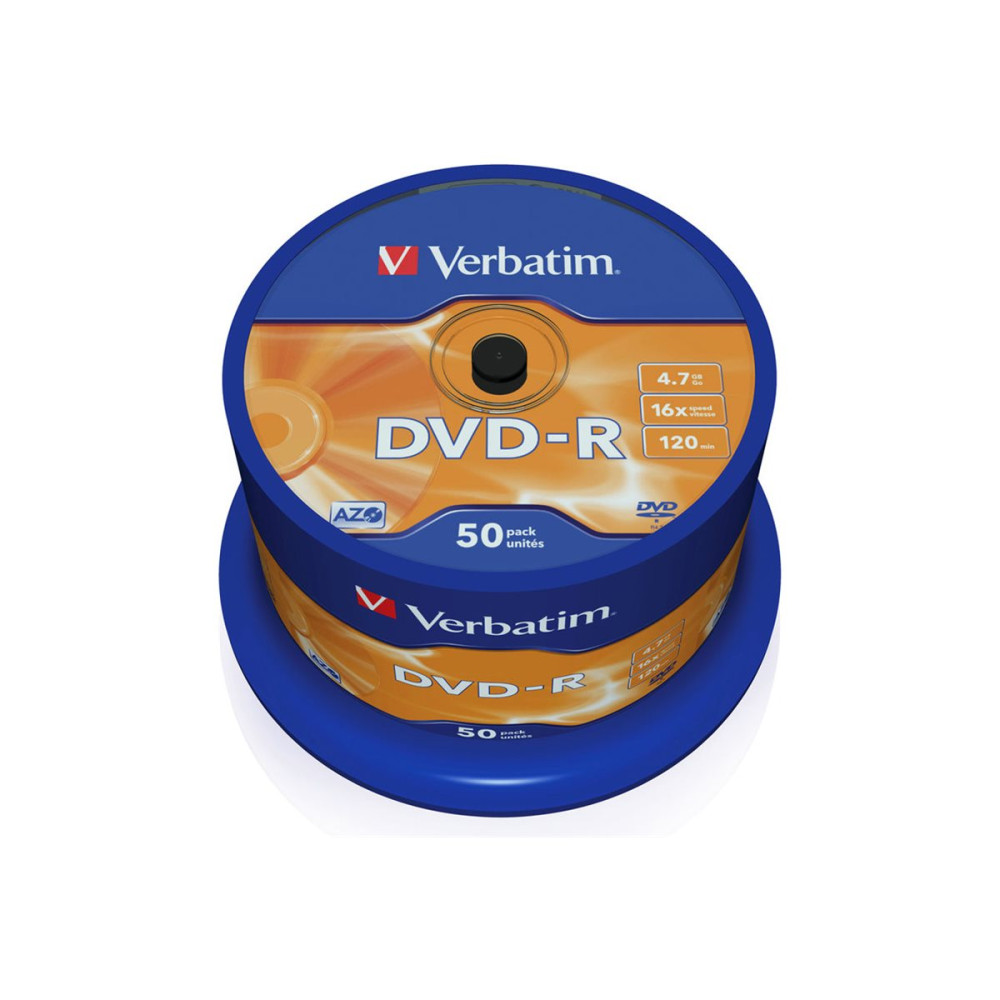 Produktbild för Verbatim - DVD-R x 50 - 4.7 GB - lagringsmedier
