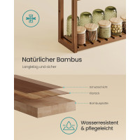 Produktbild för Bathroom Shelves Yellowish Brown 60x15x54cm