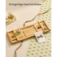 Produktbild för Bathroom Shelves Yellow (70-96)x23x4cm