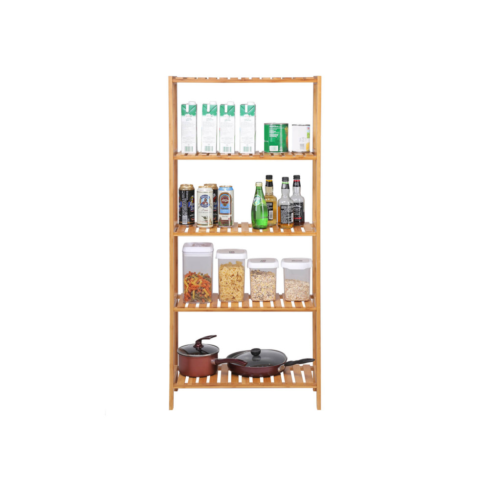 Produktbild för Bamboo Shelf Natural 130x26x60cm