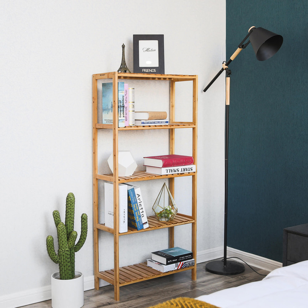 Produktbild för Bamboo Shelf Natural 130x26x60cm