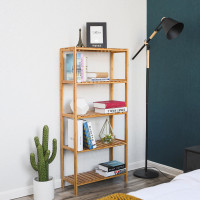 Produktbild för Bamboo Shelf Natural 130x26x60cm