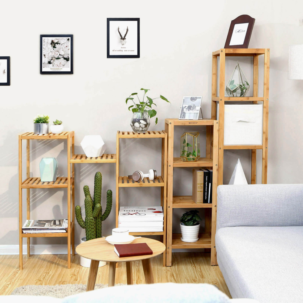 Produktbild för Shelf Natural 33x33x96cm