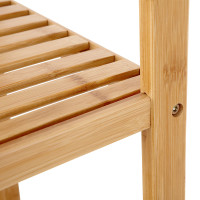 Produktbild för 5 Tier Book Shelf Natural 33x33x147cm