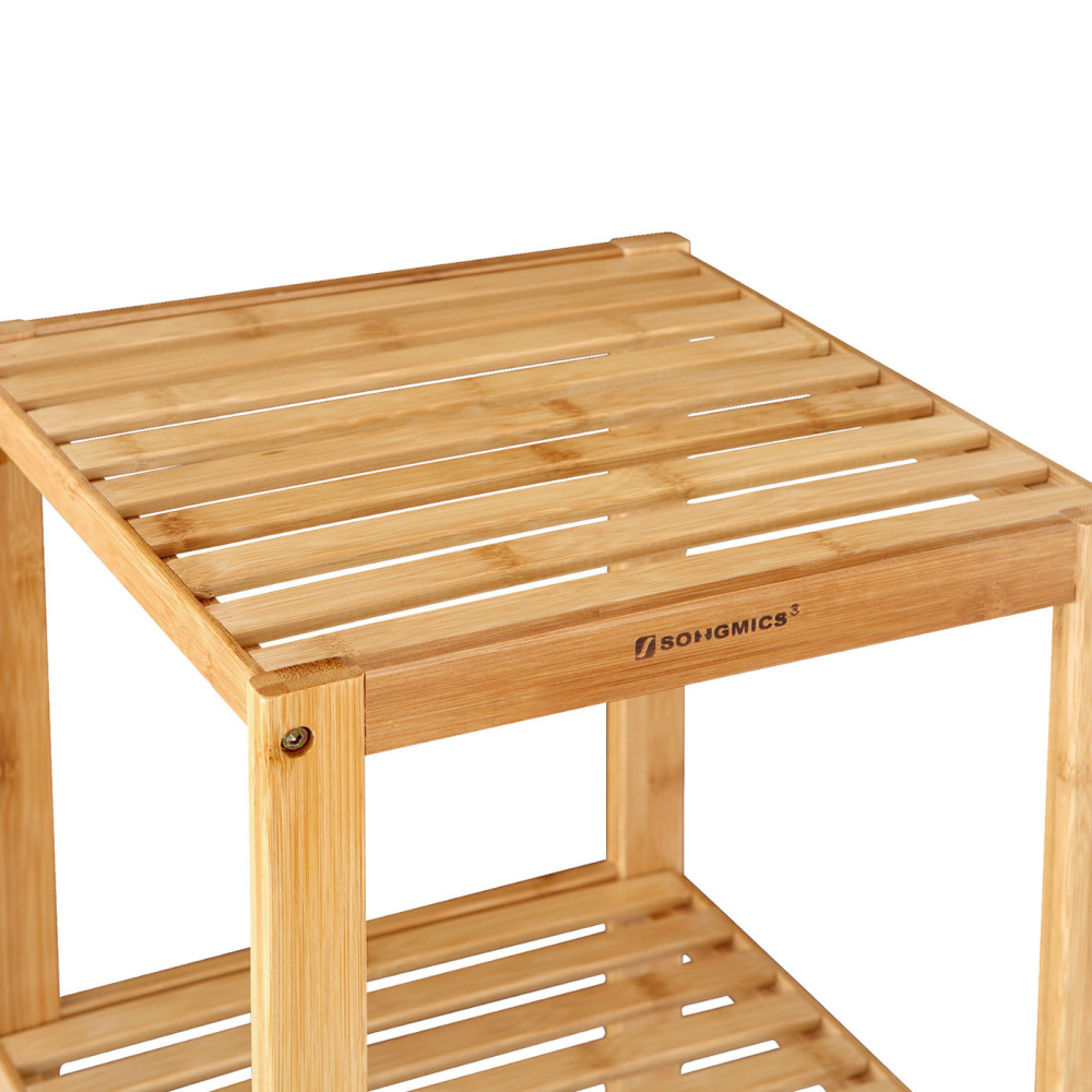 Produktbild för 5 Tier Book Shelf Natural 33x33x147cm