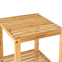 Produktbild för 5 Tier Book Shelf Natural 33x33x147cm