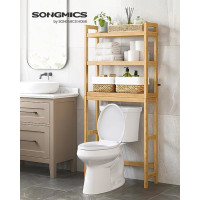 Produktbild för Shelves, Bathroom Storage Yellow 63x26x170cm