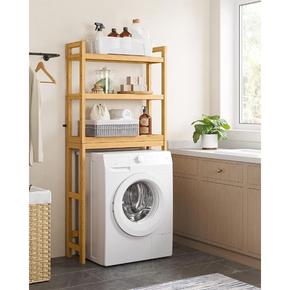 Produktbild för Shelves, Bathroom Storage Yellow 63x26x170cm
