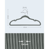 Produktbild för Clothes Hanger Grey 430x6x220cm
