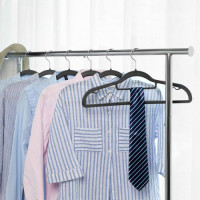 Produktbild för Plastic Clothes Hangers Grey, Silver 42x22x1cm