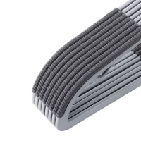 Produktbild för Plastic Clothes Hangers Grey, Silver 42x22x1cm